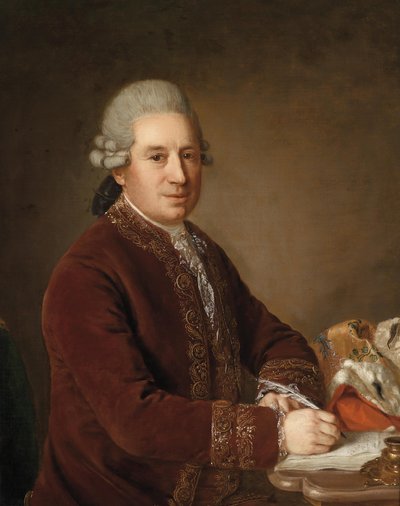 Portrait of an Austrian Aristocrat at a Desk by Johann Georg Weikert